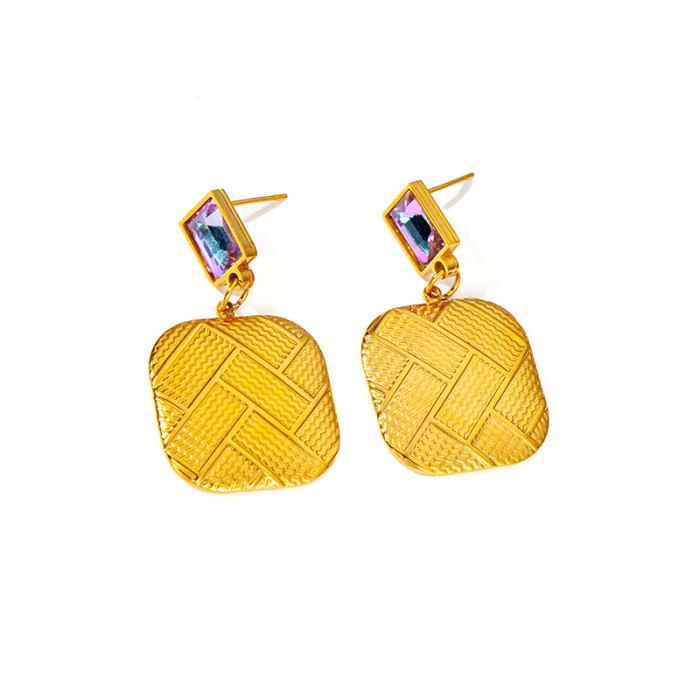 Classic Chic Dainty 18K Gold Plated Stainless Steel Drop Earring for Women Stylish Trendy Party Festival Casual Jewel...