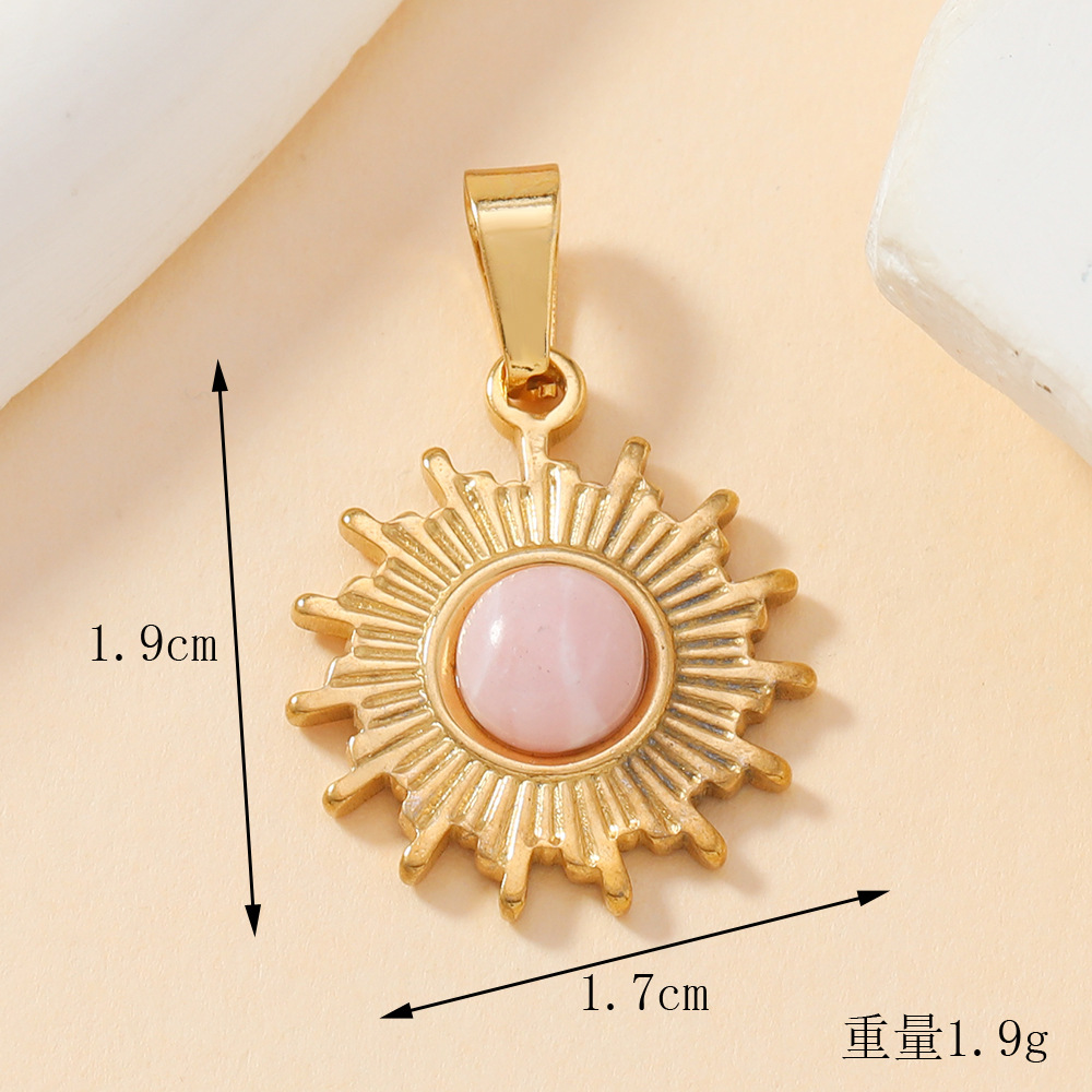 Classic Refined Elegant Colourful Gem Pendant Women Necklace Bracelet DIY Accessory