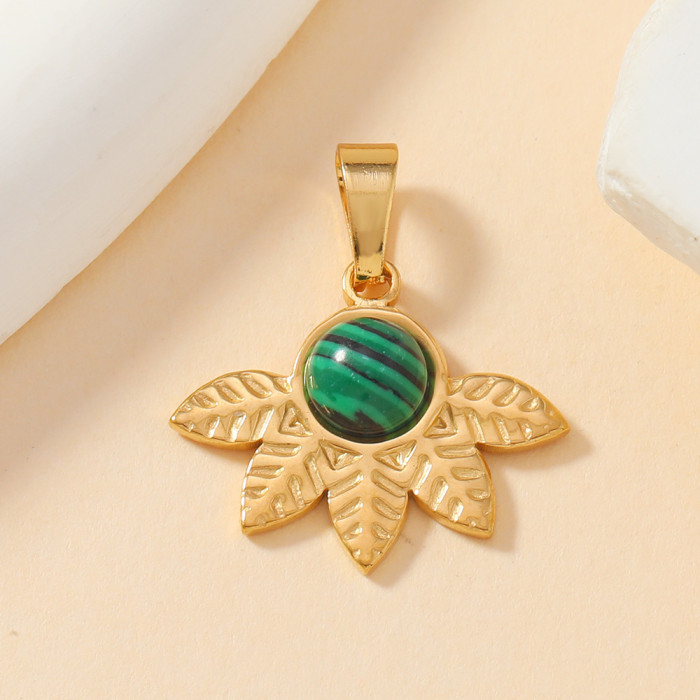 Classic Refined Elegant Colourful Gem Pendant Women Necklace Bracelet DIY Accessory