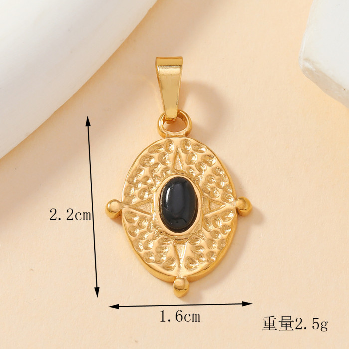 Classic Refined Elegant Colourful Gem Pendant Women Necklace Bracelet DIY Accessory