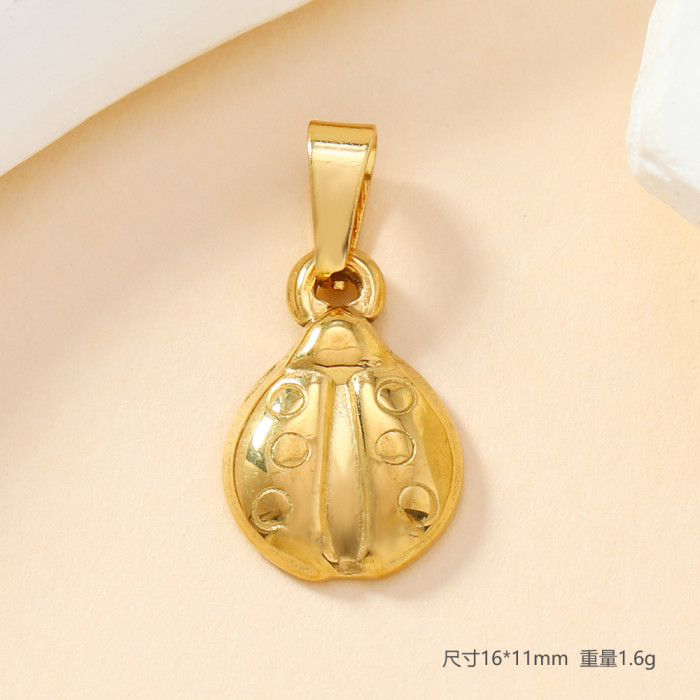 Chic Dainty Elegant 18K Gold Plated Stainless Steel Sun Cross Love Pendant Handmade DIY Jewelry Accessories, Necklaces