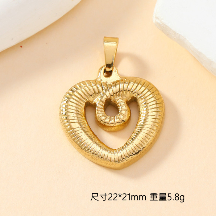 Classic Refined Elegant Women Leaf Love Element Pendant DIY Hand Necklace Accessory