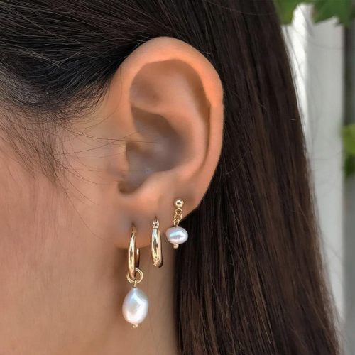 Chic Elegant Imitation Pearl Earrings Set for Women Stylish Trendy Party Festival Casual Jewelry Gift