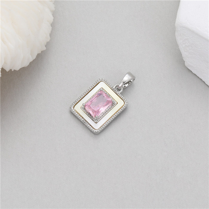 Chic Elegant 14K Gold Plated Turquoise Zircon Pendant Handmade DIY Jewelry Accessories, Necklaces