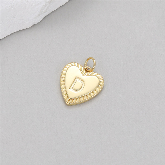 Chic Hypoallergenic Delicate French Romantic Love 26 Letter Pendant DIY Bracelet Necklace Earrings Accessories