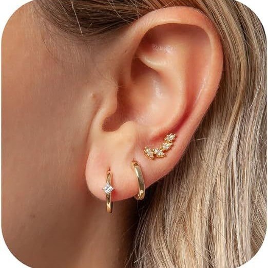 Chic Elegant Zircon Single Earring Set for Women Stylish Trendy Party Festival Casual Jewelry Gift