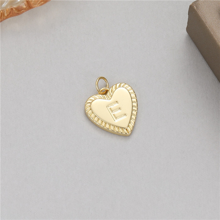 Chic Hypoallergenic Delicate French Romantic Love 26 Letter Pendant DIY Bracelet Necklace Earrings Accessories