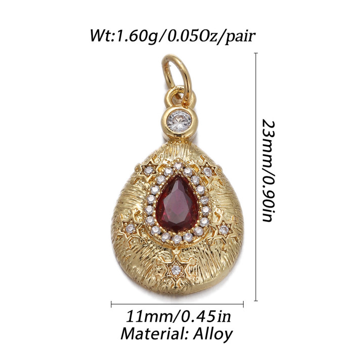 Chic Customizable Hypoallergenic Ice Cream Umbrella Giraffe Pendant with Zircon Necklace Bracelet Handmade DIY Accessory