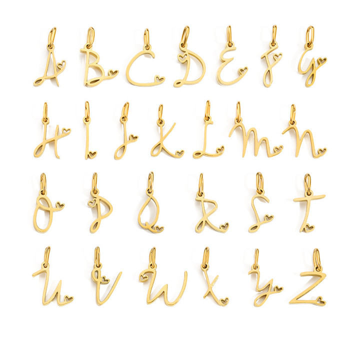 New Style Chic Hypoallergenic 26 English Letters Handmade DIY Jewelry Accessories