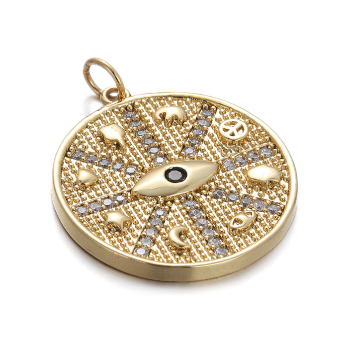 French Drop Oil Evil Eye Pendant Accessories DIY Bracelet Earrings Handmade Accessories