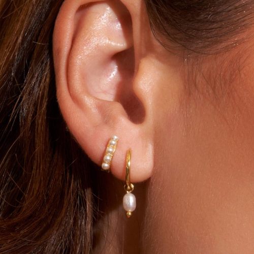 Chic Elegant Fashion Pearl Light Luxury Women's Earrings Set Trendy Casual Jewelry Gift