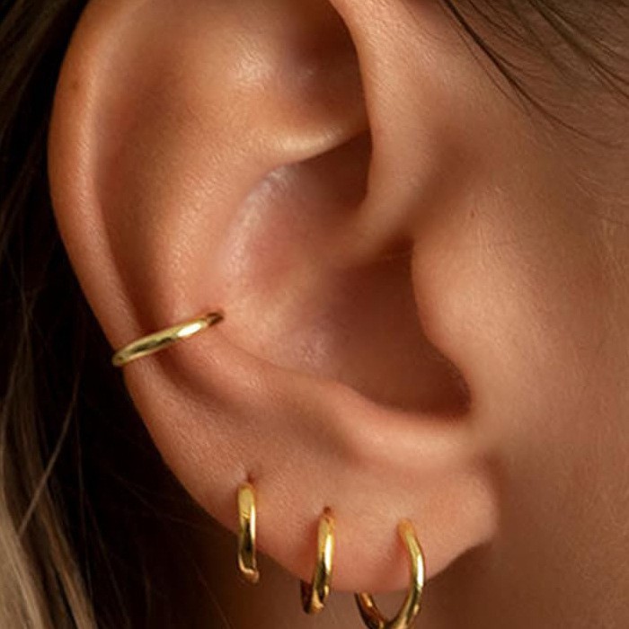 Classic Refined Elegant Women Simple Hoop Earrings Set For Women 3Pcs/Set Earring Jewelry Gift 216045370521