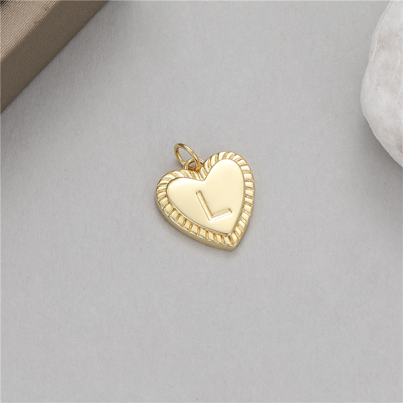 Chic Hypoallergenic Delicate French Romantic Love 26 Letter Pendant Diy Bracelet Necklace Earrings Accessories 216045386511