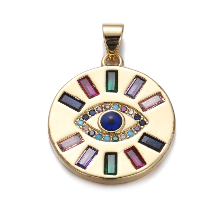 French Drop Oil Evil Eye Pendant Accessories DIY Bracelet Earrings Handmade Accessories