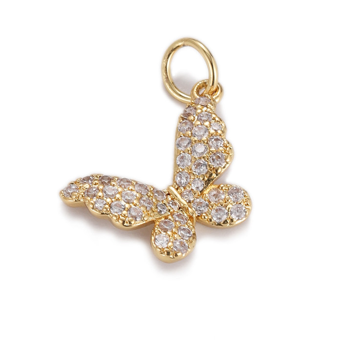 3pcs Chic Customizable Leopard Butterfly Hummingbird Squirrel Elephant Giraffe Animal Pendant Jewelry Handmade DIY Jewelry Accessorie