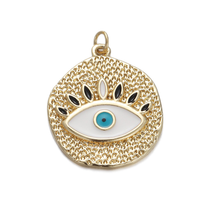 French Drop Oil Evil Eye Pendant Accessories DIY Bracelet Earrings Handmade Accessories
