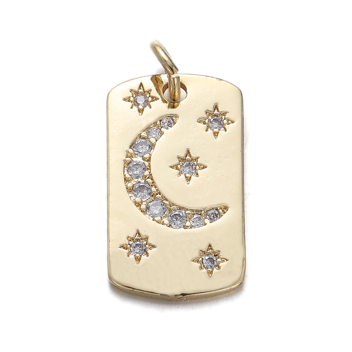 Refined Elegant Star Moon With Zircon Pendant Handmade Diy Jewelry Accessories 216045379377