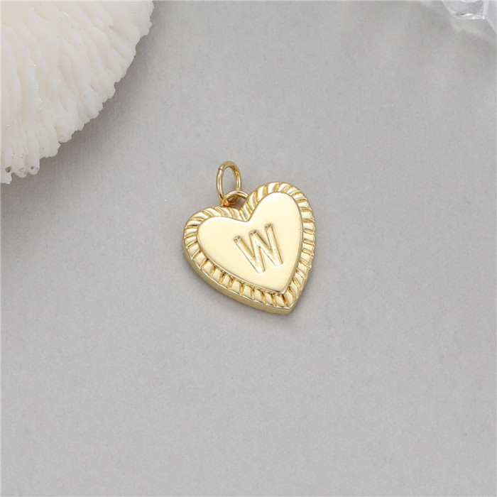 Chic Hypoallergenic Delicate French Romantic Love 26 Letter Pendant DIY Bracelet Necklace Earrings Accessories