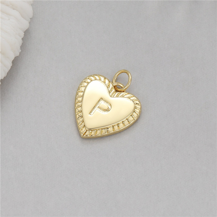 Chic Hypoallergenic Delicate French Romantic Love 26 Letter Pendant DIY Bracelet Necklace Earrings Accessories