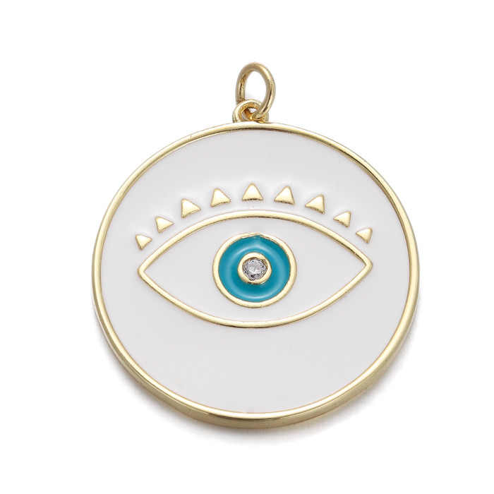 French Drop Oil Evil Eye Pendant Accessories DIY Bracelet Earrings Handmade Accessories