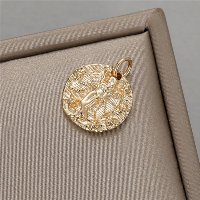 Dainty Elegant 14K Gold-plated Head Smiley Devil's Eye Pendant DIY Necklace Bracelet Pendant Accessories