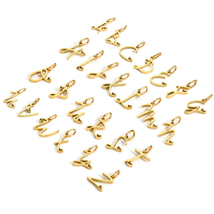 New Style Chic Hypoallergenic 26 English Letters Handmade DIY Jewelry Accessories