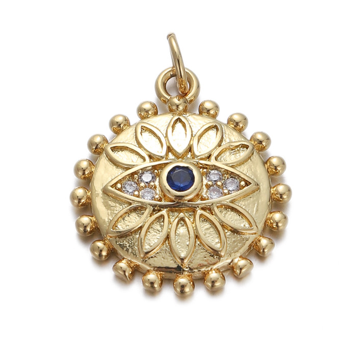 French Drop Oil Evil Eye Pendant Accessories DIY Bracelet Earrings Handmade Accessories