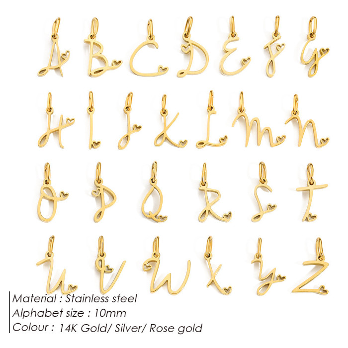 New Style Chic Hypoallergenic 26 English Letters Handmade DIY Jewelry Accessories
