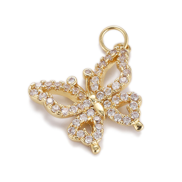 3pcs Chic Customizable Leopard Butterfly Hummingbird Squirrel Elephant Giraffe Animal Pendant Jewelry Handmade DIY Jewelry Accessorie