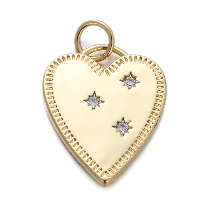 Refined Elegant Star Moon with Zircon Pendant Handmade DIY Jewelry Accessories