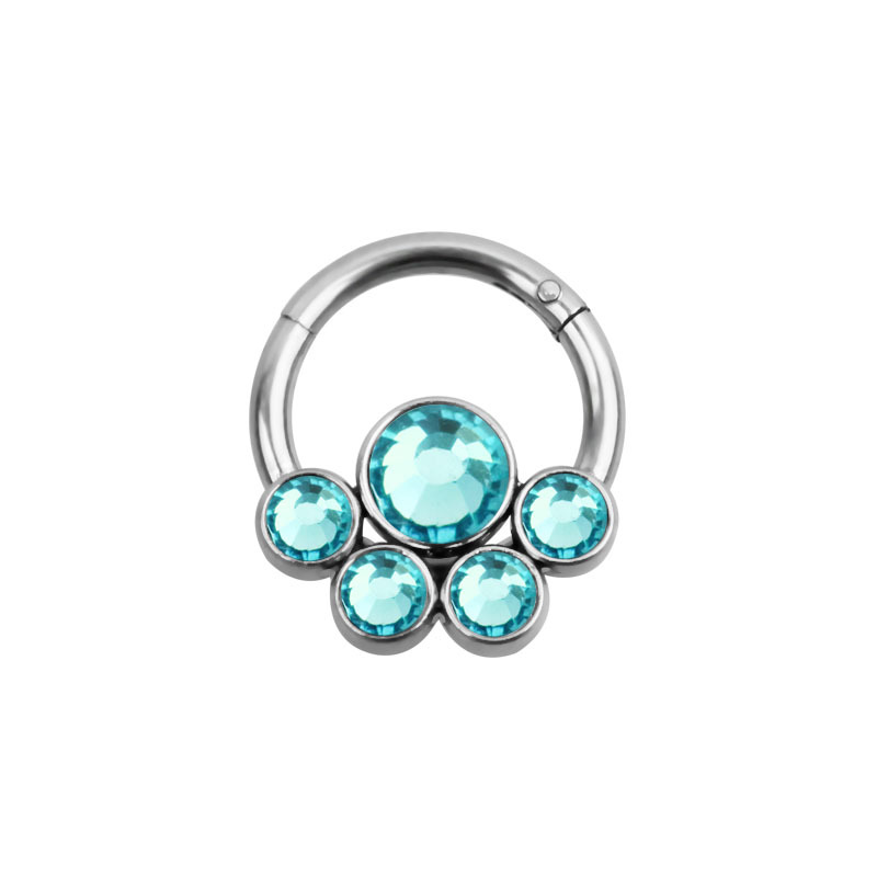 Chic Rhinestones Nipple Ring Barbell Steel For Women Breast Body Piercings Jewelry 216045339771