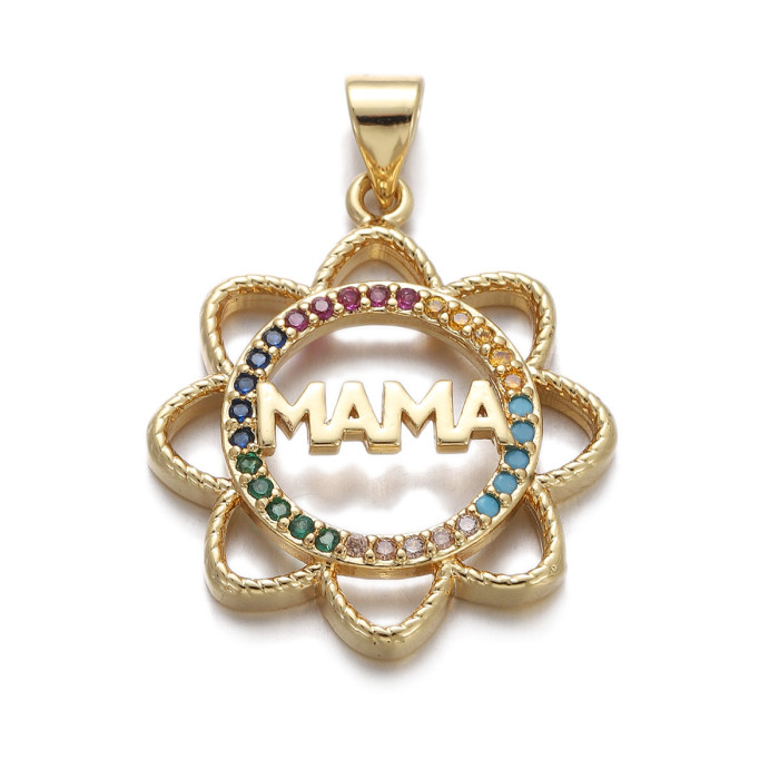 Chic Customizable Mother's Day Mama Letter Pendant Necklace for Women Handmade DIY Jewelry Accessories