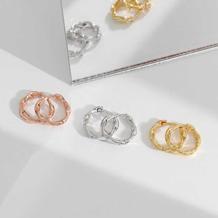Dainty Elegant Simple Twist Ear Buckle Party Festival Trendy Casual Jewelry Gift