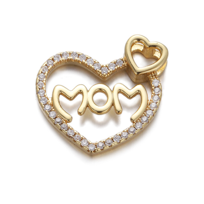 Chic Customizable Mother's Day Mama Letter Pendant Necklace for Women Handmade DIY Jewelry Accessories