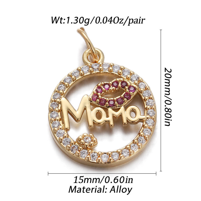Chic Customizable Mother's Day Mama Letter Pendant Necklace for Women Handmade DIY Jewelry Accessories
