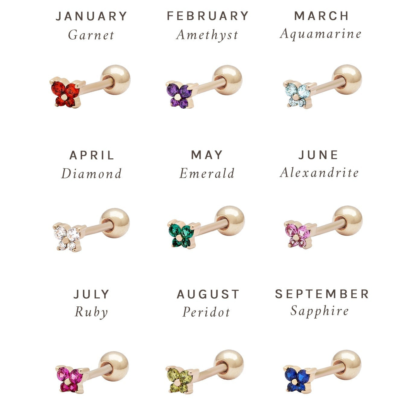 Chic Hypoallergenic 12 Stone Butterfly Stud Earring For Women Stylish Trendy Party Festival Casual Jewelry Gift 216045340140