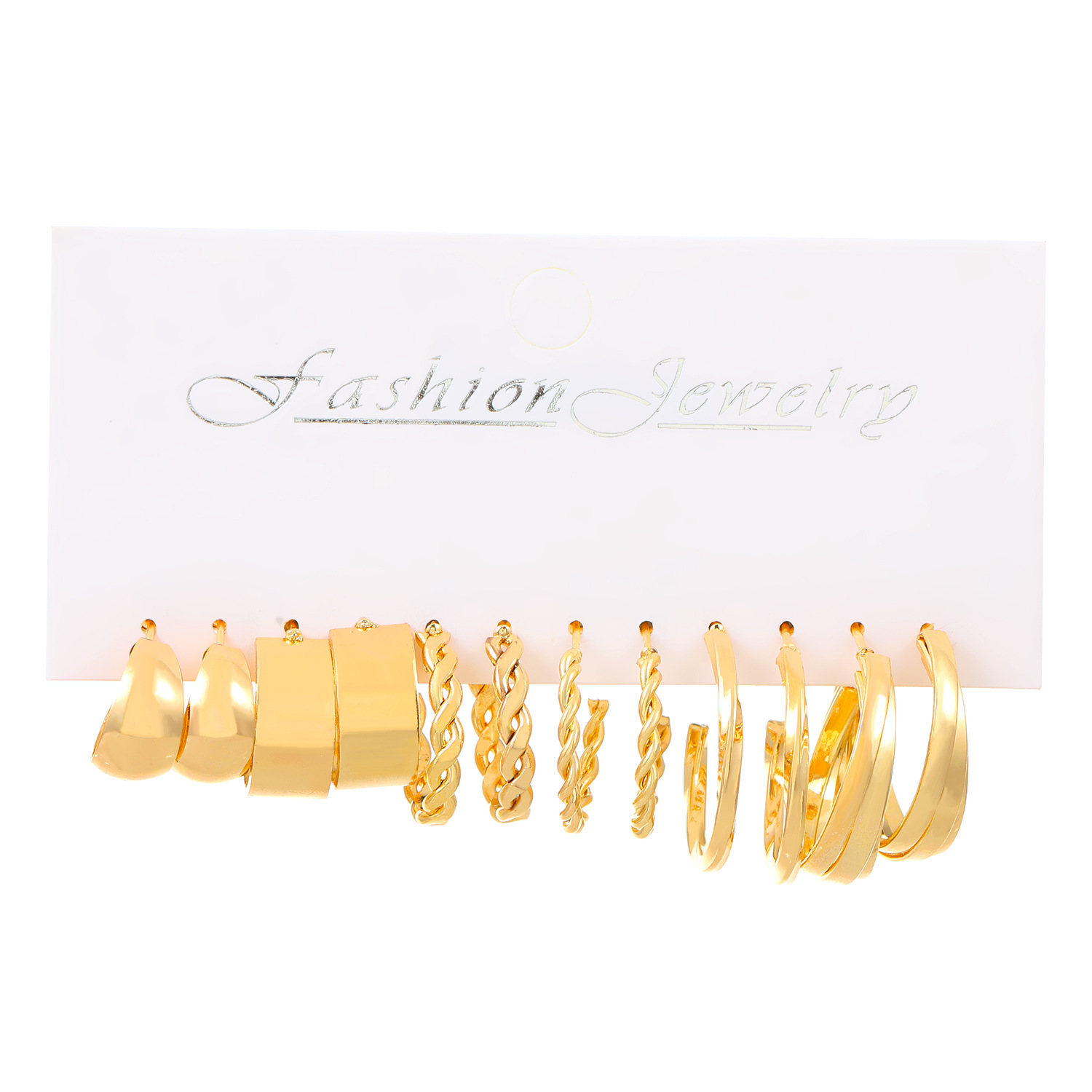 Fashion Circle Hoop Earring Set For Women Vintage Pearl Earring Jewelry Gifts 216045350349