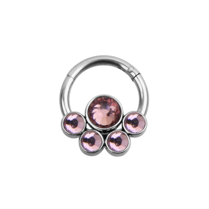 Chic Rhinestones Nipple Ring Barbell Steel for Women Breast Body Piercings Jewelry