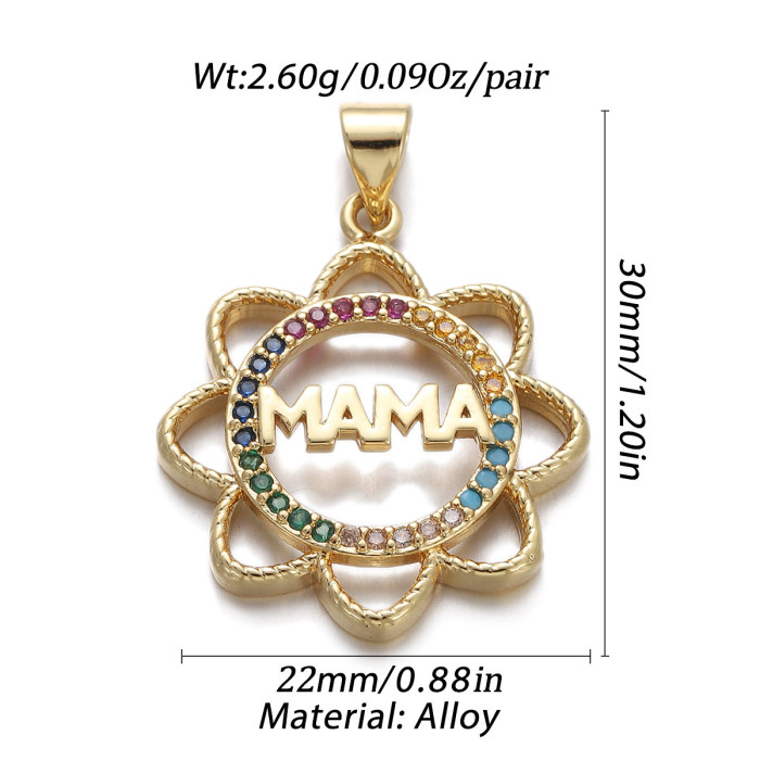 Chic Customizable Mother's Day Mama Letter Pendant Necklace for Women Handmade DIY Jewelry Accessories