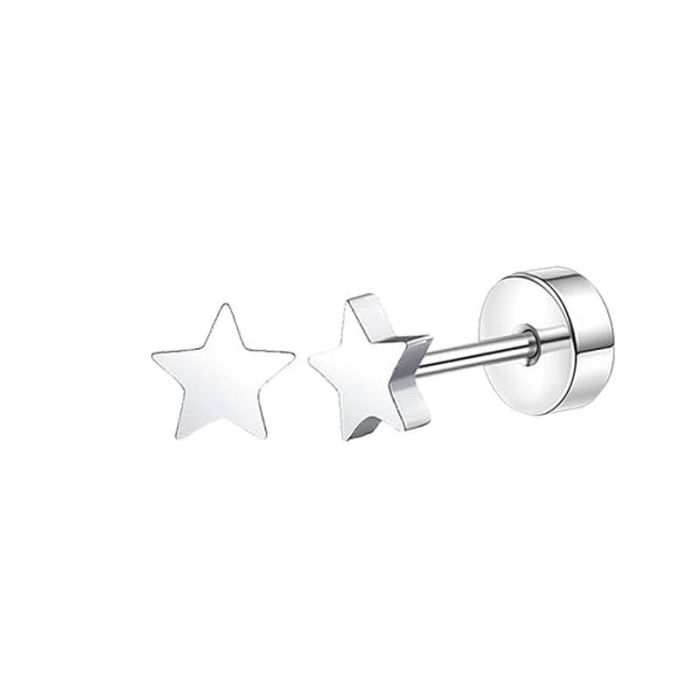 Chic Stainless Steel Cartilage Stud Earrings for Women Studs Ear Piercing Jewelry Trendy Casual jewelry Gift