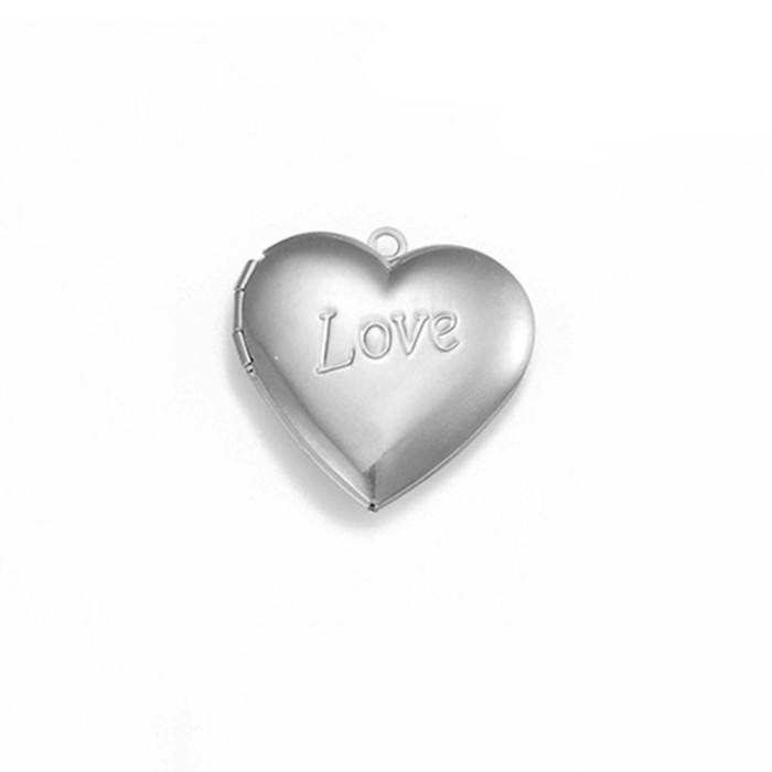 18K Gold Plated Stainless Steel Heart-shaped Box Jewelry Handmade DIY Jewelry Accessories