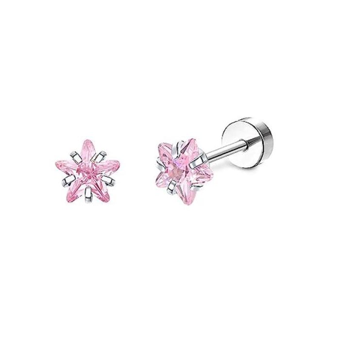 Chic Stainless Steel Cartilage Stud Earrings for Women Studs Ear Piercing Jewelry Trendy Casual jewelry Gift