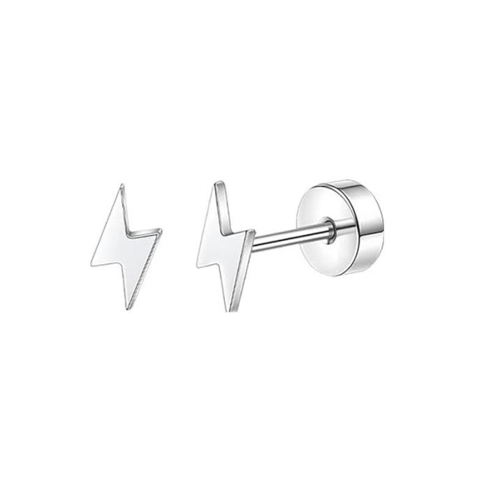 Chic Stainless Steel Cartilage Stud Earrings for Women Studs Ear Piercing Jewelry Trendy Casual jewelry Gift