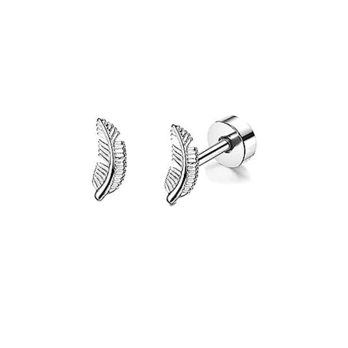 Chic Stainless Steel Cartilage Stud Earrings for Women Studs Ear Piercing Jewelry Trendy Casual jewelry Gift