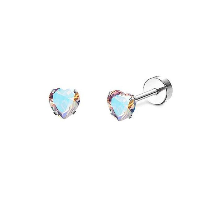 Chic Stainless Steel Cartilage Stud Earrings for Women Studs Ear Piercing Jewelry Trendy Casual jewelry Gift