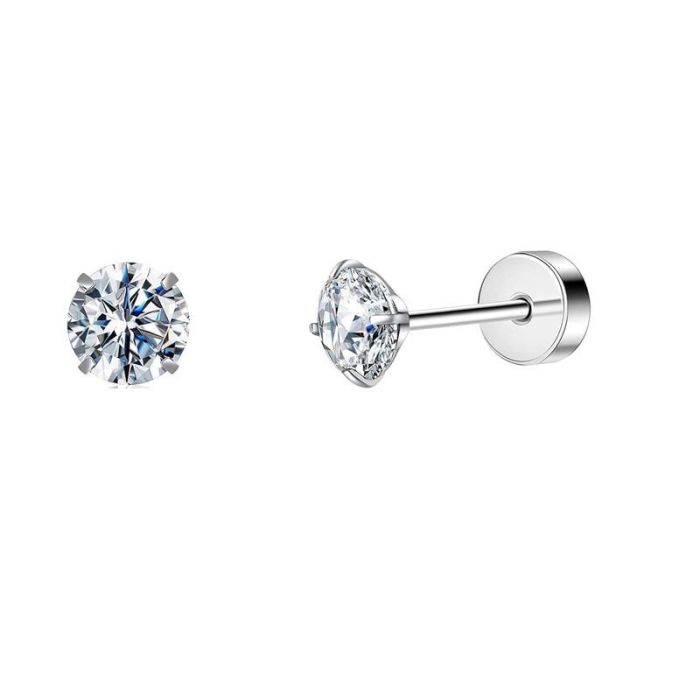 Chic Stainless Steel Cartilage Stud Earrings for Women Studs Ear Piercing Jewelry Trendy Casual jewelry Gift