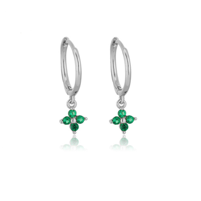 Chic Hypoallergenic Zircon Drop Earrings for Women Girl Cubic Zirconia Trendy Casual Jewelry Gift