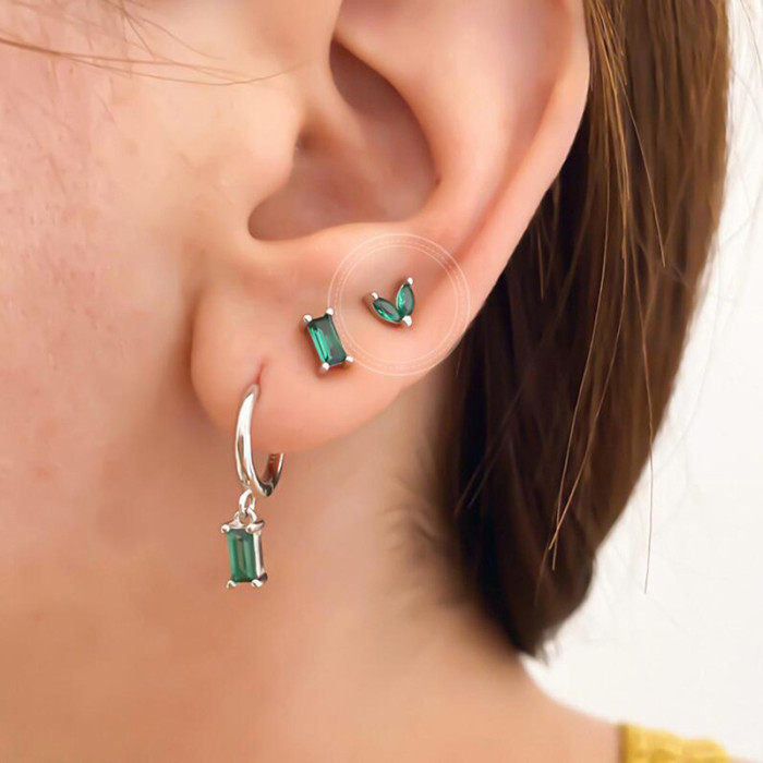 Chic Hypoallergenic Flower Mini Zircon Cartilage Stud Earring for Women Trendy Party Festival Casual jewelry Gift