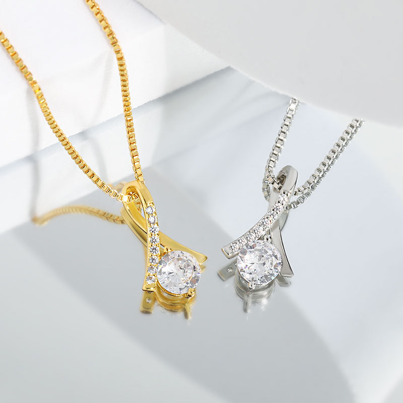 Elegant Women Simple Lines Beauty Fishtail Necklace Party Festival Trendy Casual Jewelry Gift