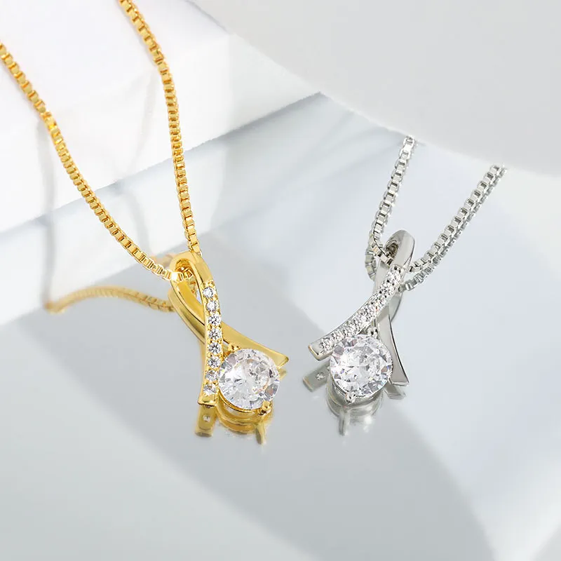 Elegant Women Simple Lines Beauty Fishtail Necklace Party Festival Trendy Casual Jewelry Gift